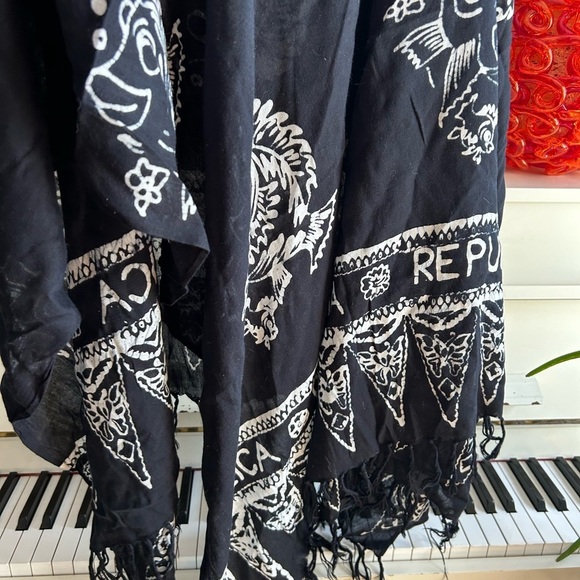 Black and White Women's Swim Sarong - Picture 6 of 15